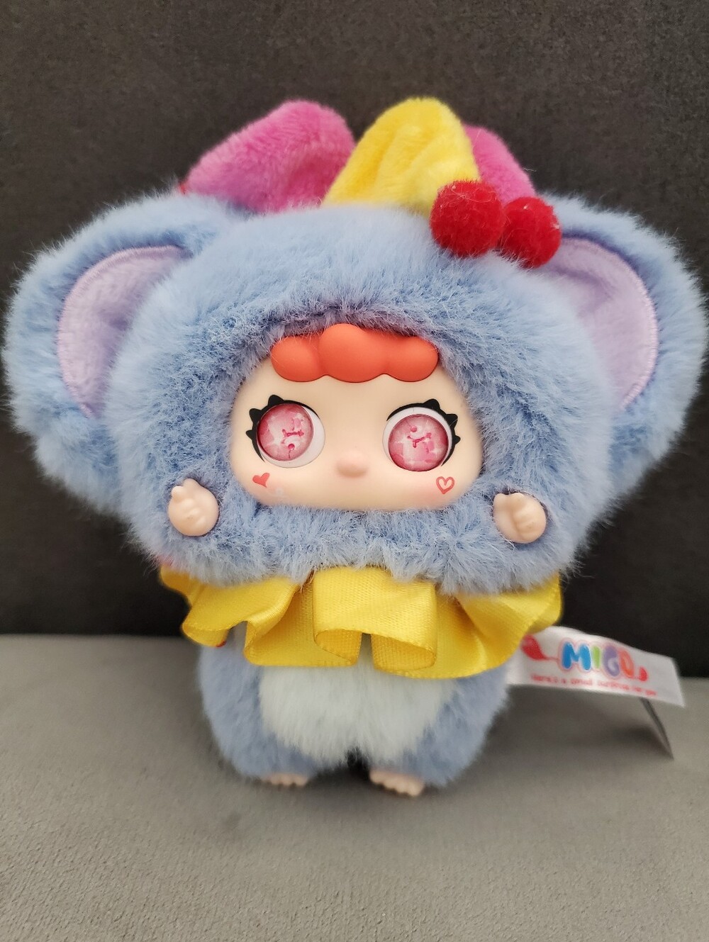 MIGO Circus Elephant plush pendant  | Little Troublemaker | Pink Red Eyes RARE